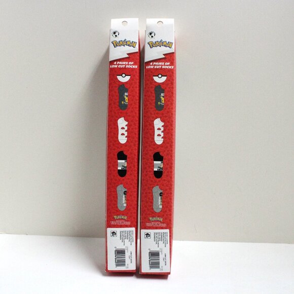 NWT Pokemon Low Cut Socks - 2 Packs of 4 = 8 Pair Total - Picture 2 of 13